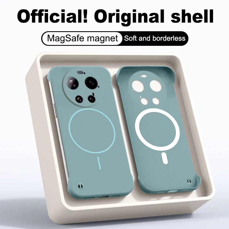 Sleek Magnetic Solid Color Case - Magsafe-Compatible, Matte Finish