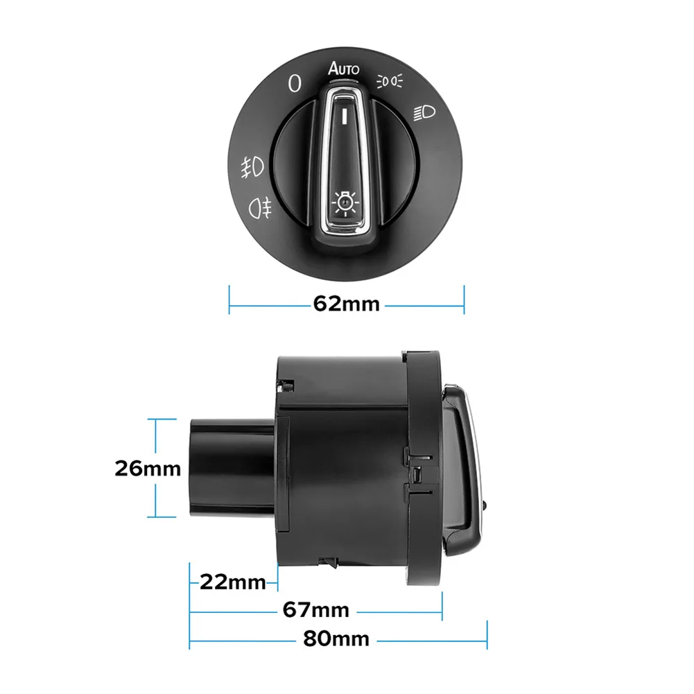 Automatic Headlight Switch Practical Car Head Lamp Control Switch Sensor Module for VW Golf 2004-2013 MK5 MK6 Auto Accessories