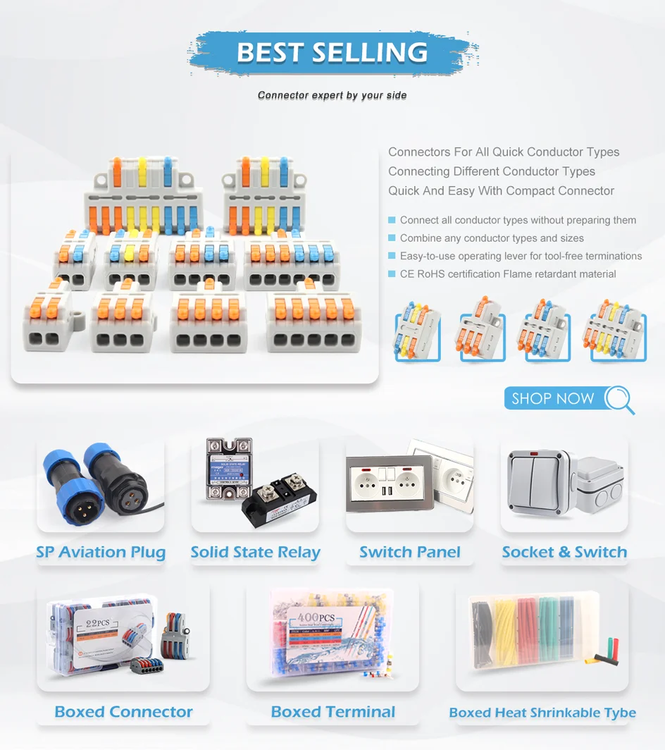 Description Picture 5 of itemIP68 T Shape Waterproof Industrial Cabl 3 Pin Cable Wire Gland Sleeve Connectors Fast Screw connection Outdoor waterproof