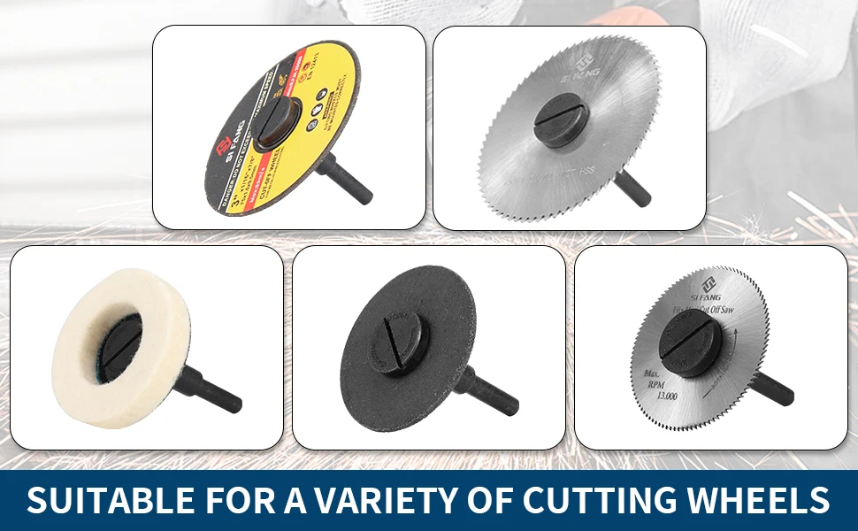 Montage Dorn Für Cut-Off Räder Geeignet für 6mm 10mm Loch Schneiden Disc Schleifen Rad Sägeblatt für Die Grinder Dreh Werkzeug – Detail 3