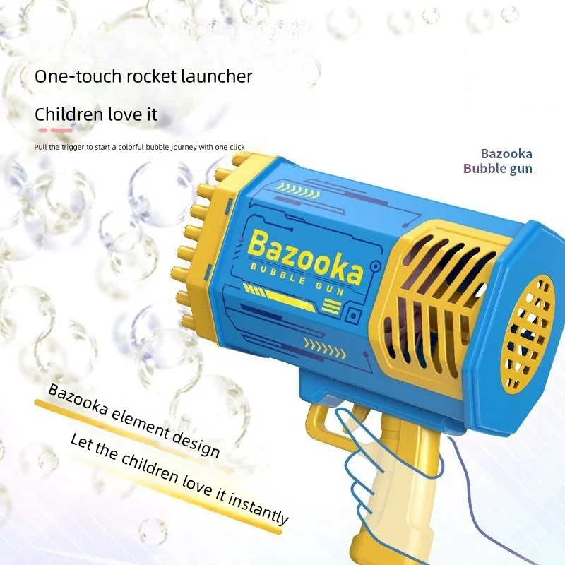 69 Rocket Bubble Gunner With Bubble Machine Toy Water Gun Children's Bubble Gun Gatling Super Large Automatic Bubble Machine 4