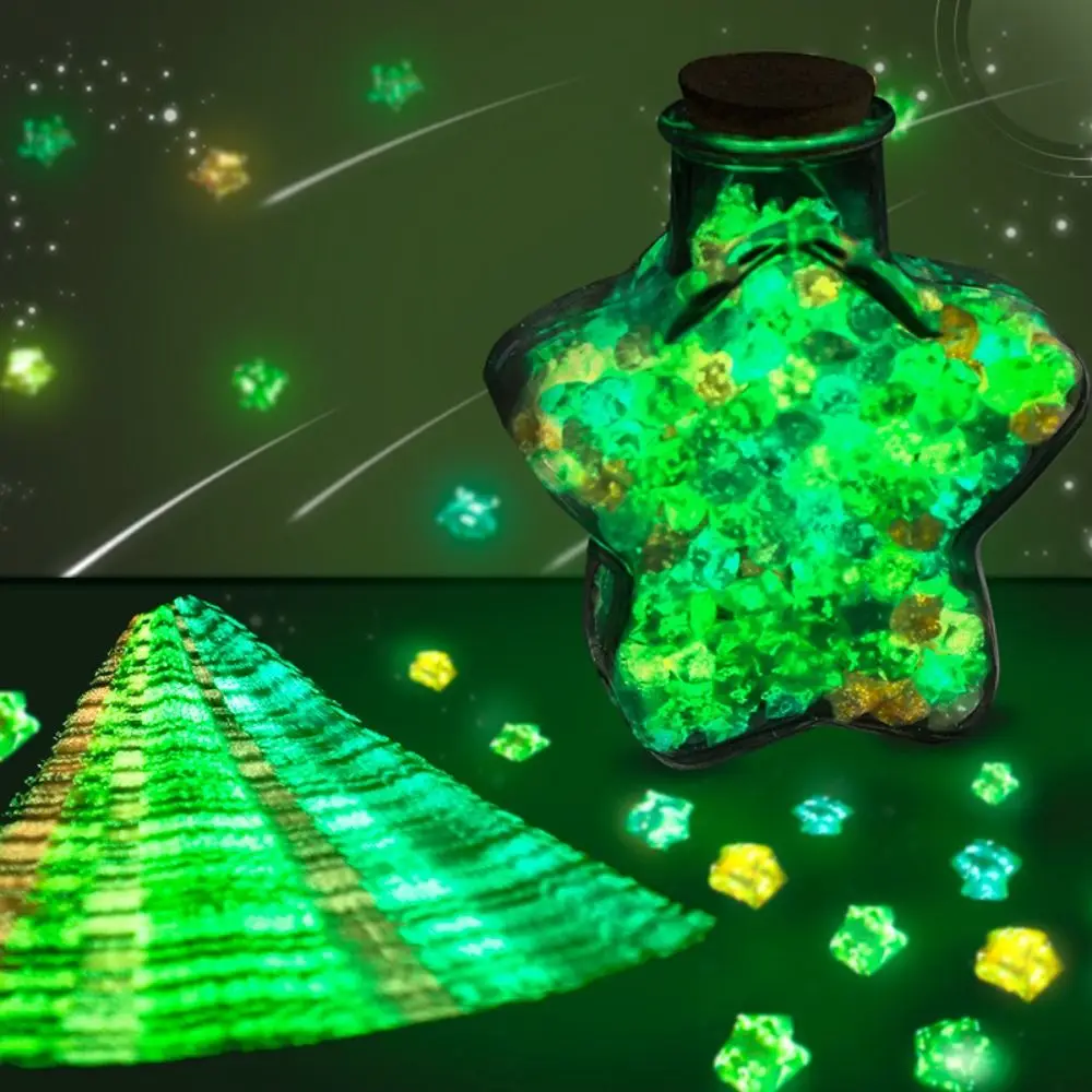 210pcs Luminous Star Origami Gradient Color Art Paper Craft Paper Folding DIY Handmade Pentagram Folding Paper Home Decoration