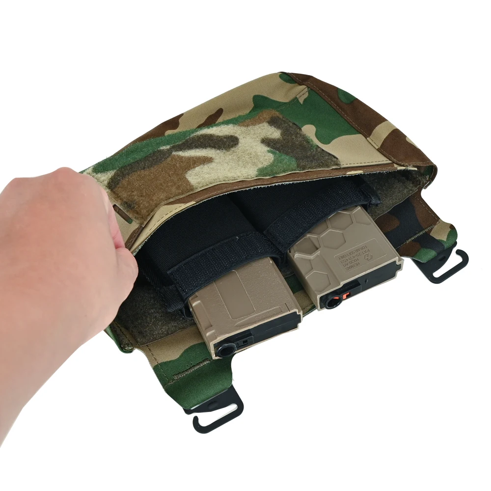 Tactifans 7.62 HK Double Magazine Insert Pouch For Micro Fight MK3 MK4 Chest Rig Elastic Built-in Magazine Holder