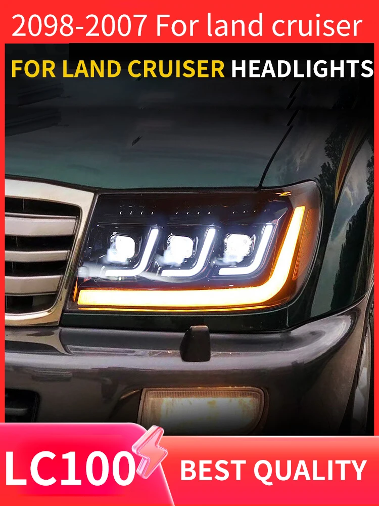 FTHeadlightsForToyotaLandCruiser19982007LC1004700LEDHead