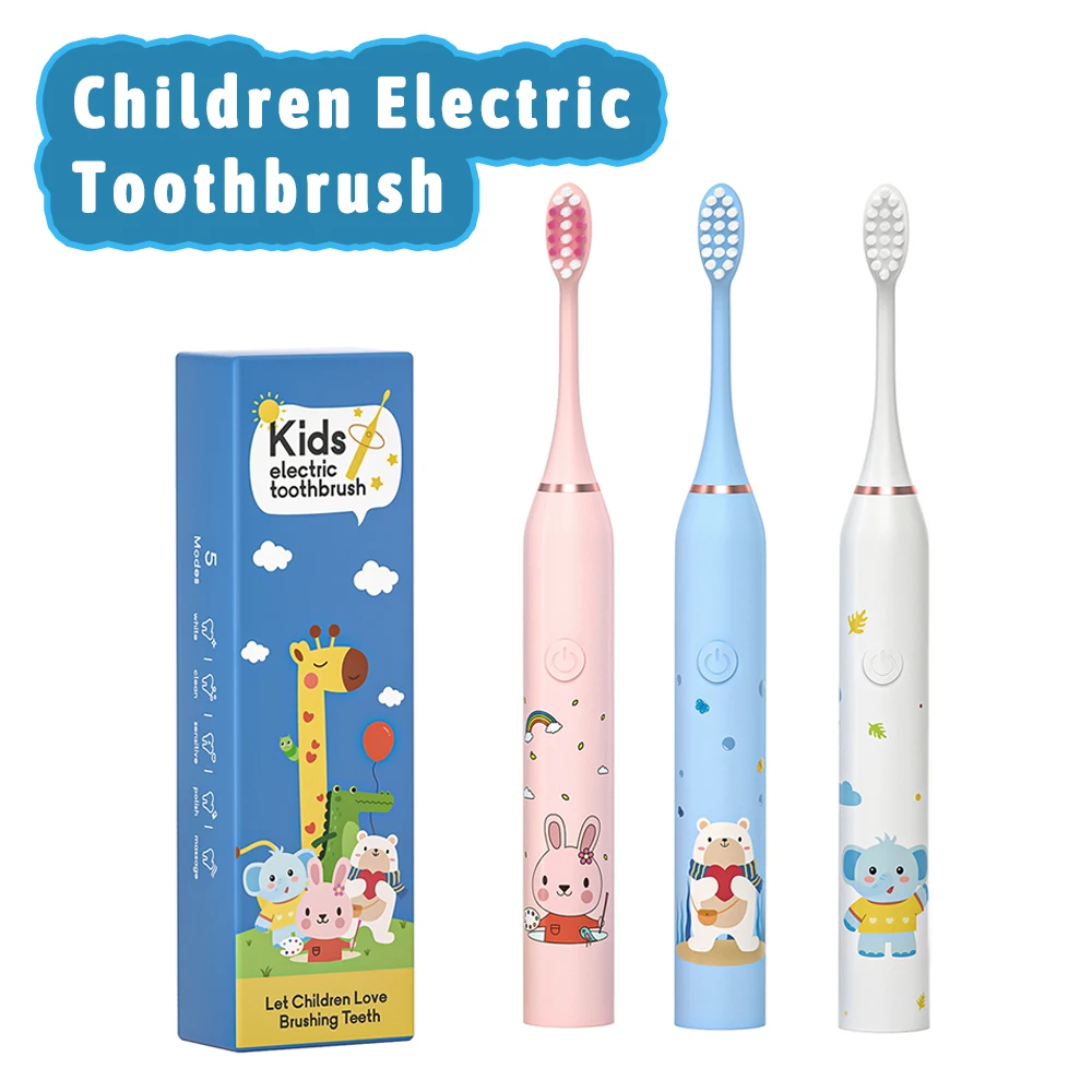Child Sonic Electric Toothbrush Electric Usb Cartoon Toothbrush for kids Replace kids toothbrush electric toothbrush