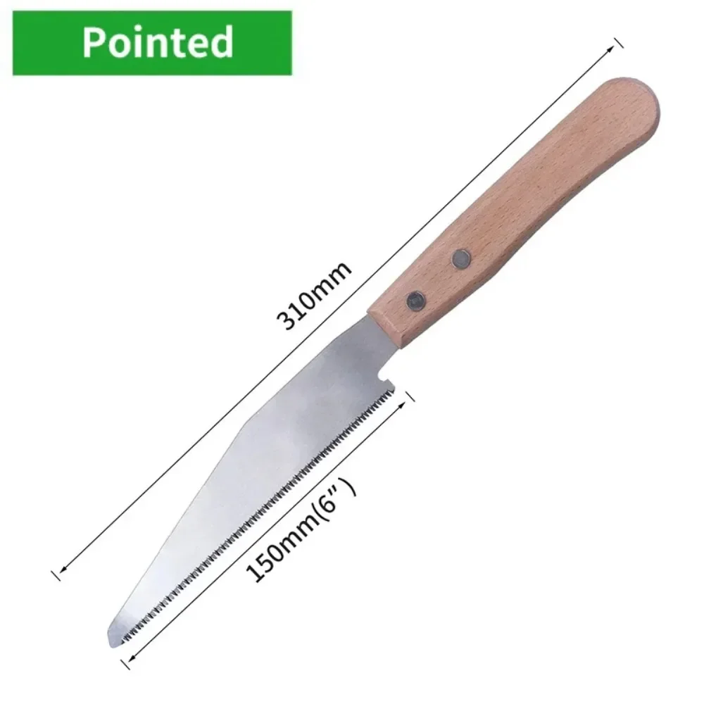Japanese Style Hand  12In Non-slip Wooden Handle Pull  Flush Cut Saw Handsaw Woodworking Plastic Cutting Tool Hand Saw 4