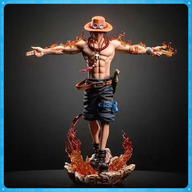 

One Piece Anime Figure Three Brothers Cross Ace Action Anime Figures Model Statue Ornaments Statue Christmas Day Toy Gift 28cm