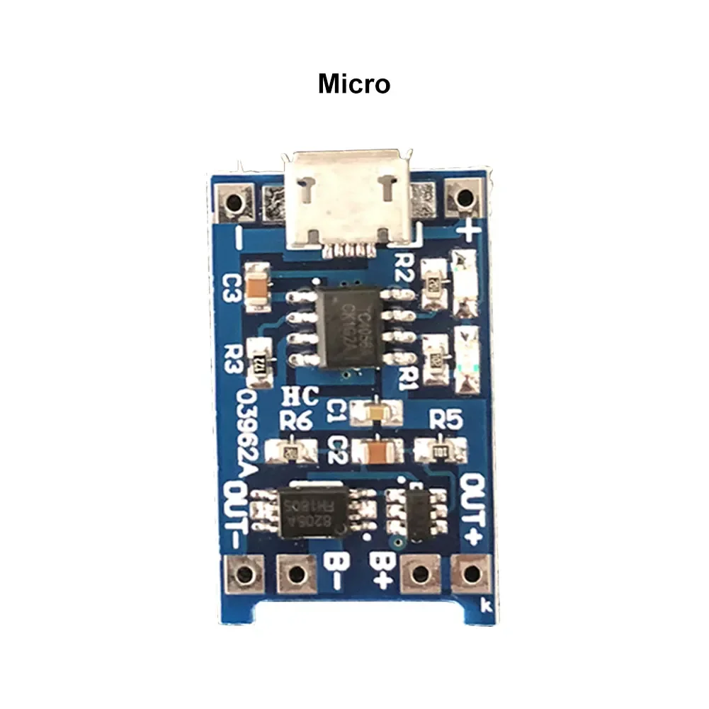 Carte chargeur batterie lithium 1A Micro/Type-C 5V protection