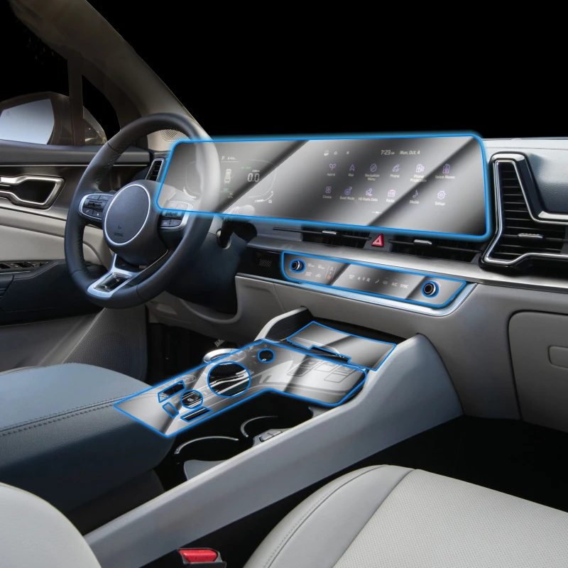 for-kia-sportage-nq5-2022-2023-car-interior-center-console-transparent