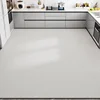 Pvc Kitchen Floor Mat Oversized Black Carpet Waterproof Oil-proof Non-slip Large Rug Solid Gray Washable Leather Mats 주방 바닥 매트 1