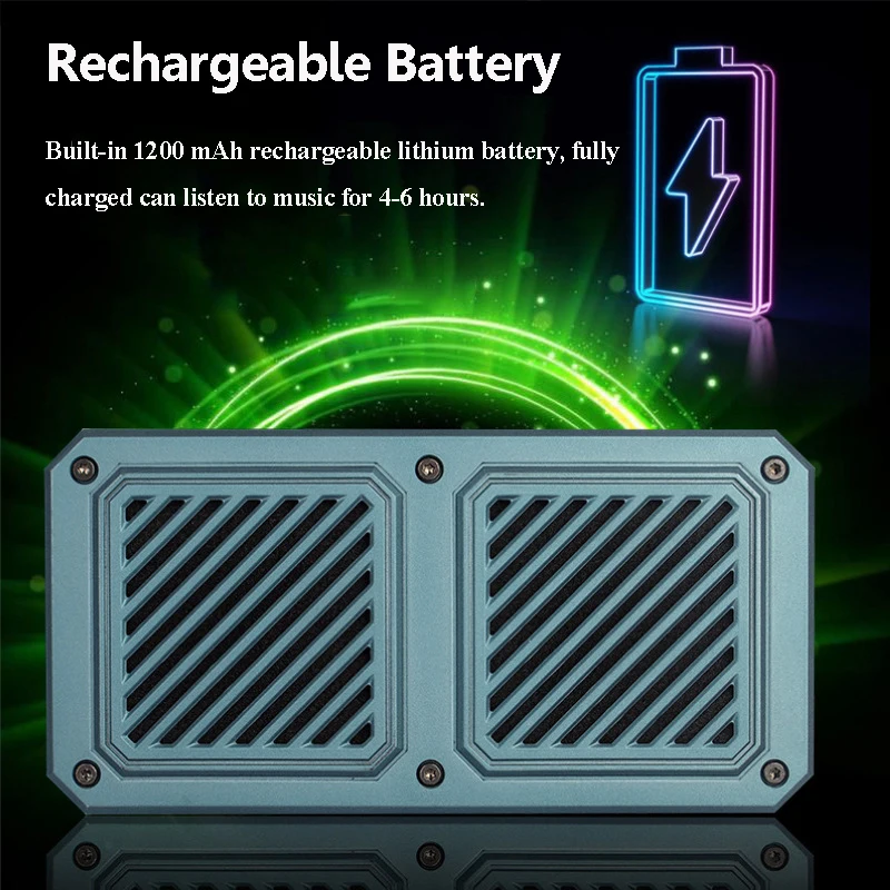 Portable Outdoor Bluetooth Speaker Ultra High Volume Stereo Sound Music Box Wireless MP3 Music Player Support TF Card USB AUX