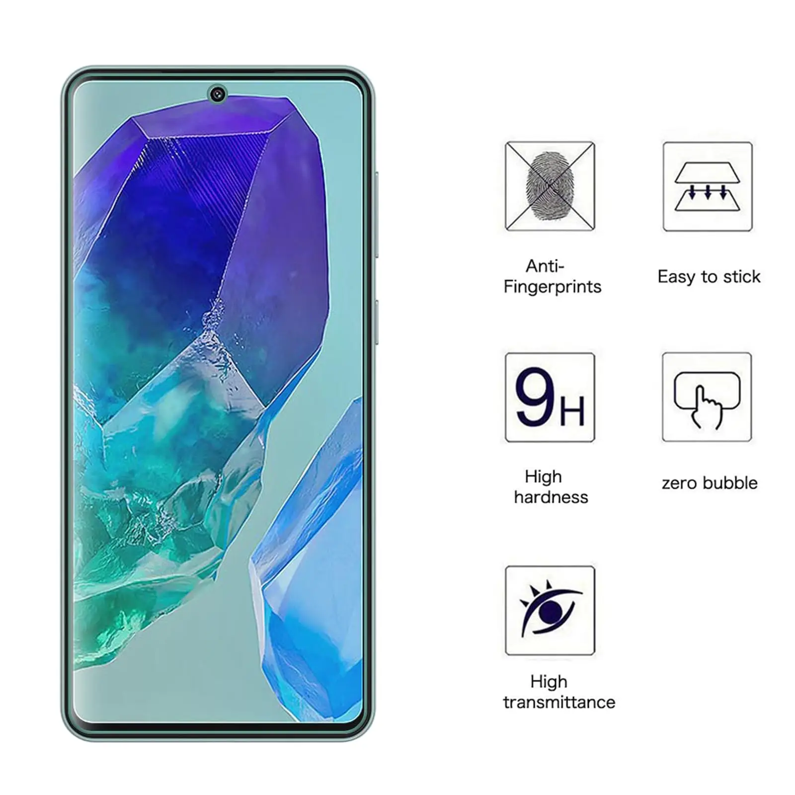 Ultra Clear Tempered Glass Screen Protector - 6.7 Inch, 9H Hardness, Anti-Scratch, Case Friendly