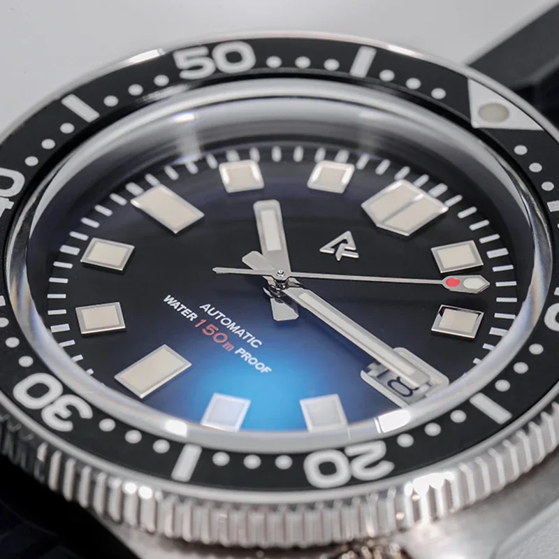 Mechanical Watch Rdunae R2X Captain Willard 6105 Men Watch NH35 Movement Sapphire C3 Luminous 150m Waterproof Automatic