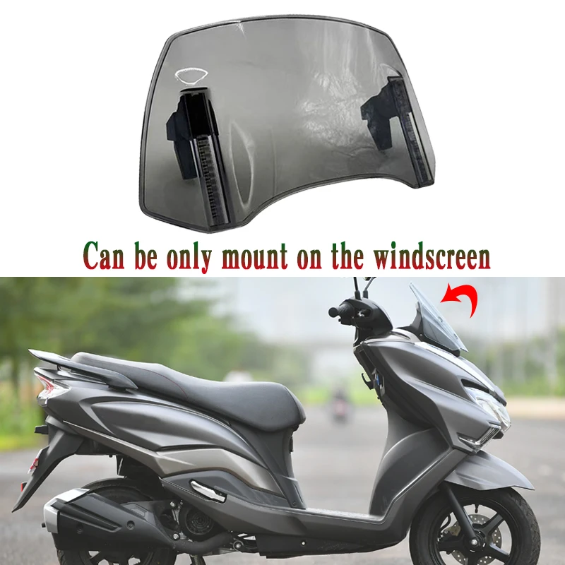 Universal Windscreen Extension Adjustable Deflector Fit for SUZUKI