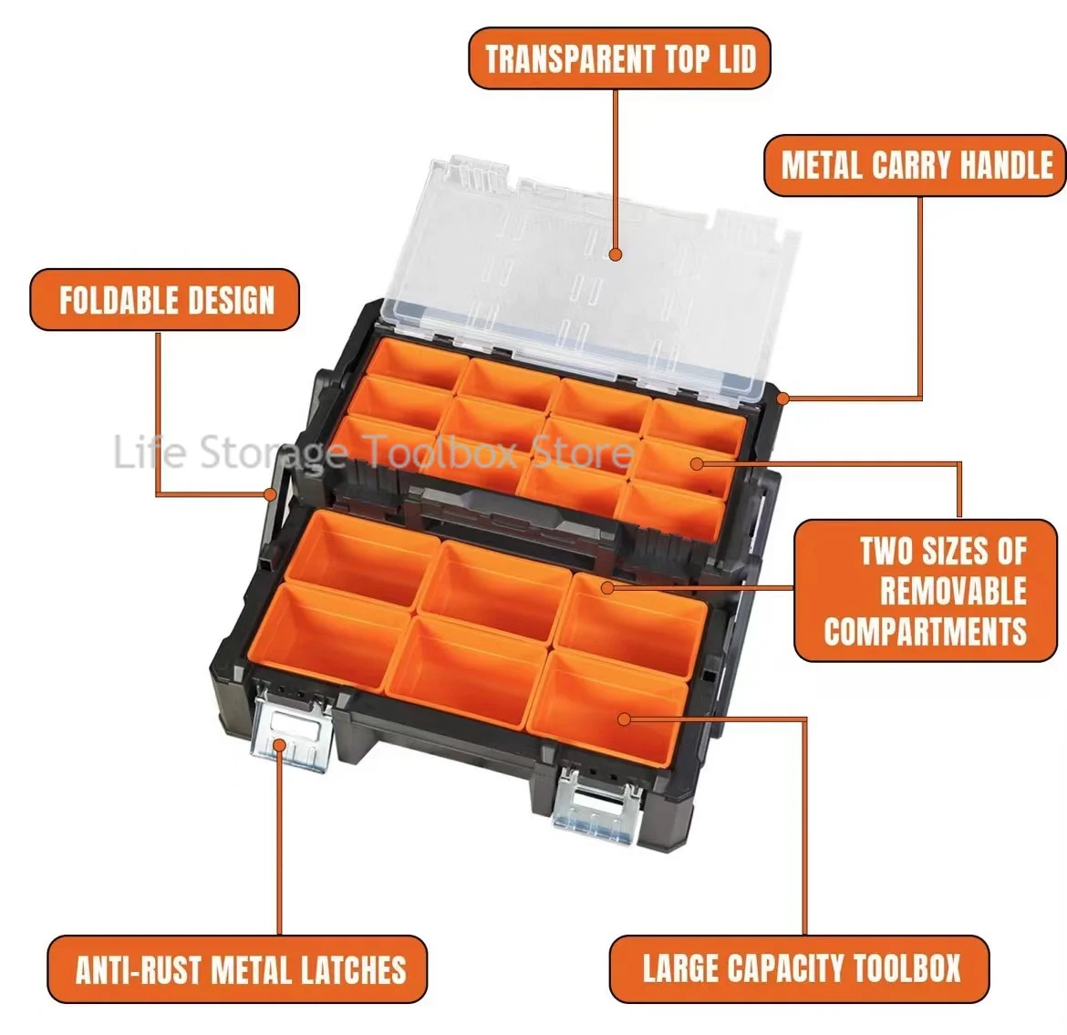 Tool Storage Box Plastic Large