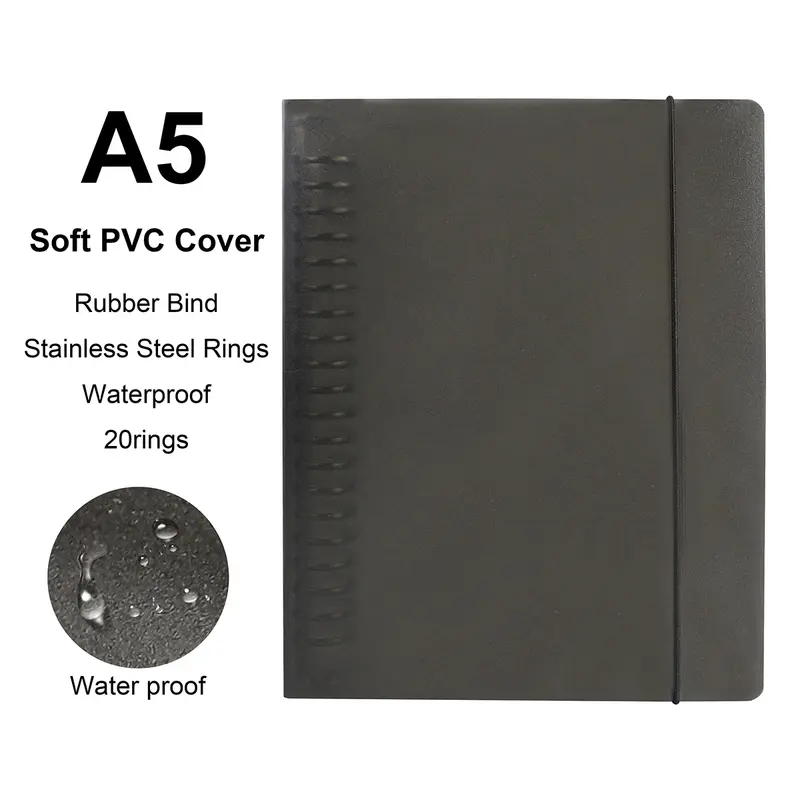 A4/B5/A5 Loose Leaf Refill Binder Notebook Blank/Line/Grid/Cornell Replacable Metal Ring Office&School Supplies Stationery - Image 8