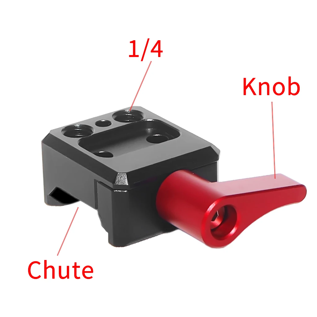 Enhanced Quick Release NATO Rail Clamp with Mounting Holes