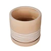 terracotta plant pot 8 inch round with drainage saucer