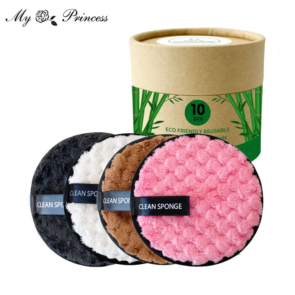 16 Disques Démaquillants Réutilisables En Coton Bio – Lavables, Avec Boîte Métal Et Filet à Linge