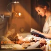 LED Reading Lights 360°Flexible Gooseneck Dimmable Table Lamp Clip On Indoor Bedroom Eye Protection Desk Light Book Clamp Lamp 2