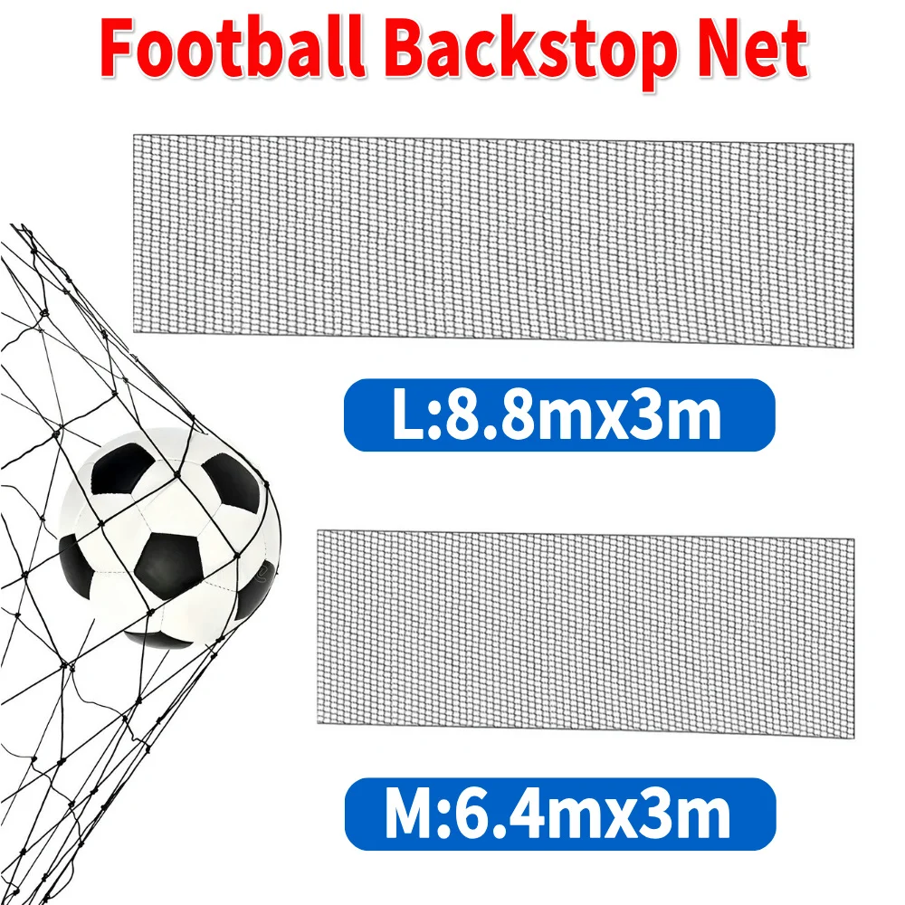 Practice Net Ball Sports Barrier Net Outdoor Soccer for Backyard Training with 10xBlack Straps