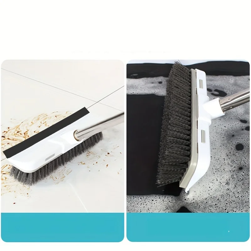 Long Handled Bristle Cleaning Brush Tile Gap Cleaning Brush and Long Handled Brush Are Very Suitable for Floors, Tiles, and Gaps