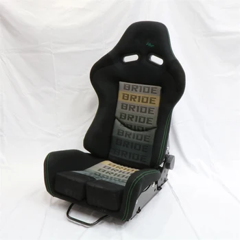 VELOT illest Racing Seat Black Suede Universal Car Sport Seat - High Back Design, Side Bolsters 1