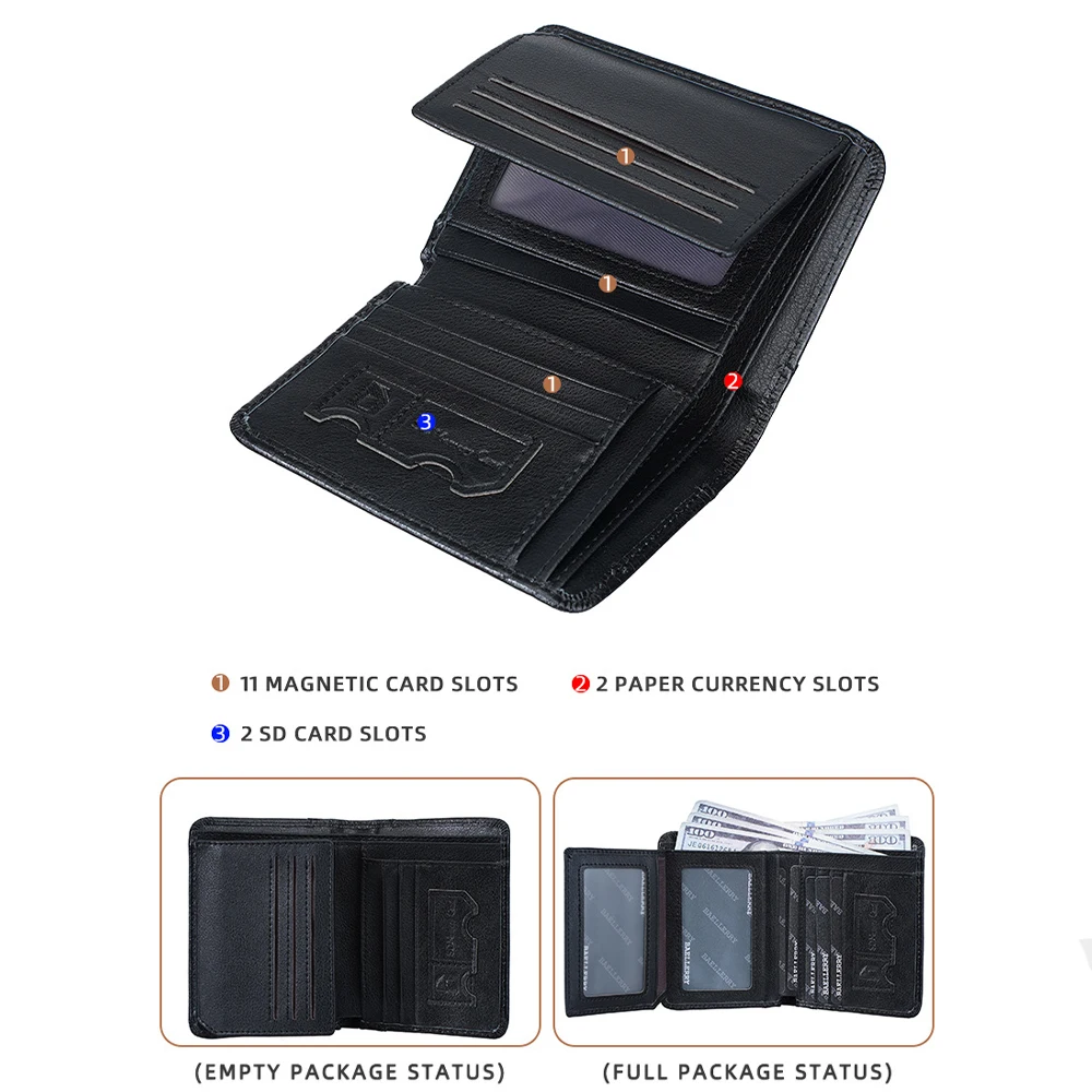 1Pcs Men's Retro Short Wallet, Multi-Card Slot Wallet, Driver's License Card Holder, Large Capacity Storage Card Holder