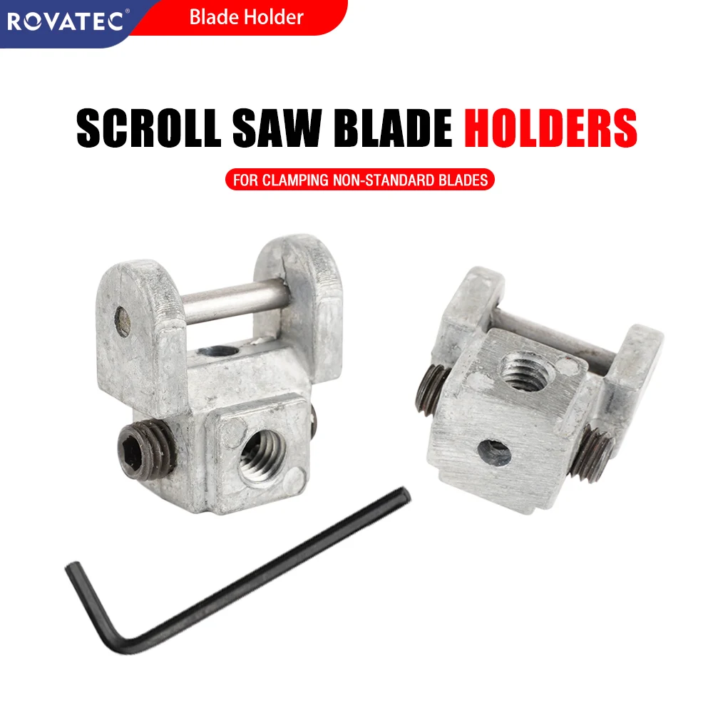 Scroll Saw Blades Holders PinLess Blade Clamps Upper/Lower Blade Holder Scroll Saw Blade