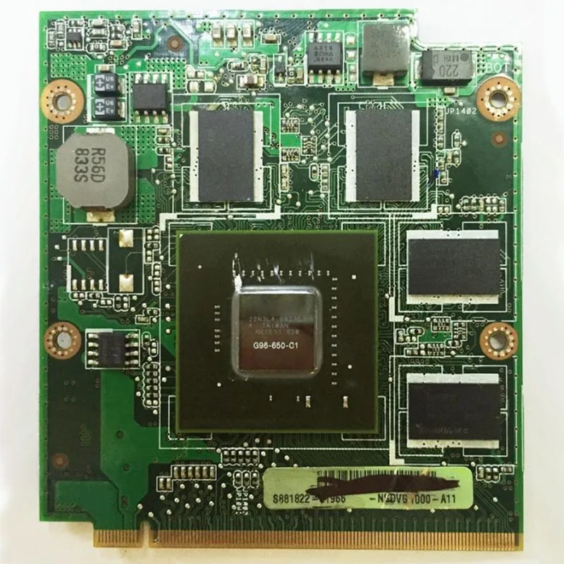 

Видеокарта 9650M GT G96 650 C1 M50V-9PGE2 Rev 2,1 NSWVG1000 08G2015MM21Q DDR2 VGA для ASUS N80V N80VN N80VM