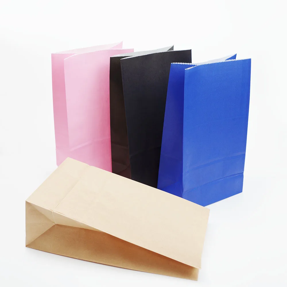 10 Pcs Kraft Paper Bag Wedding Party Candy Gift Wrapping Paper Bag