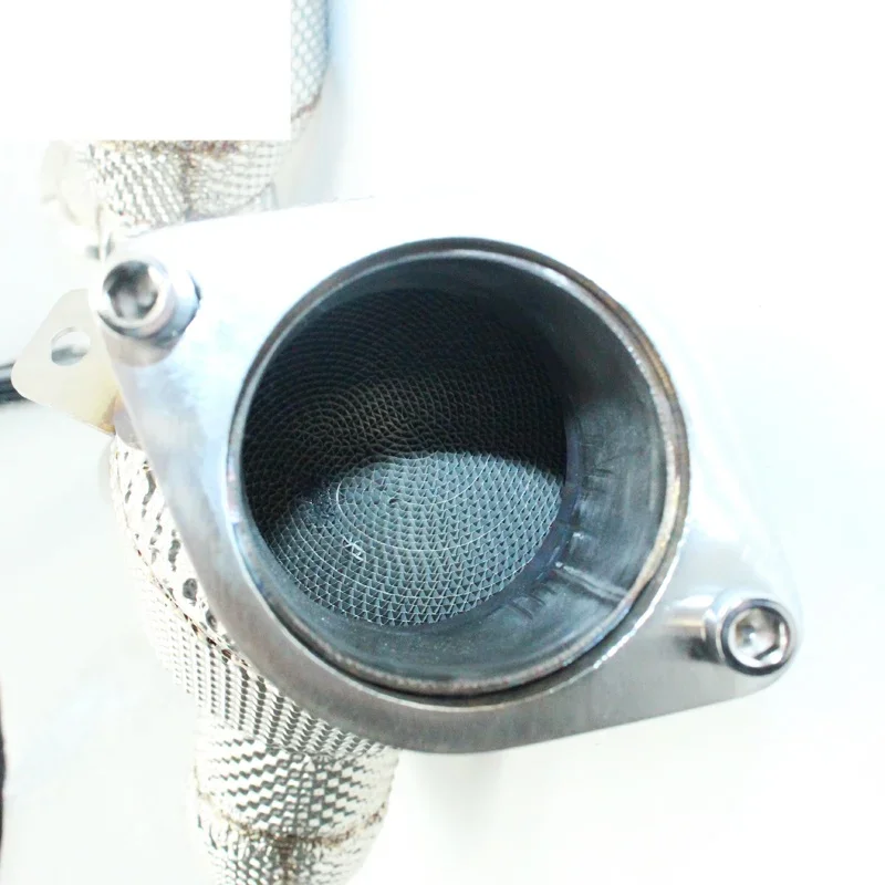 Head Section High flow Pipes branch downpipe Exhaust Pipe with catalyst For BMW 740I N54 3.0T 2011-2012