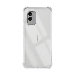 Clear Soft TPU Shockproof Airbag Buffer Case with Full Protection - Nokia X30 (Transparent)