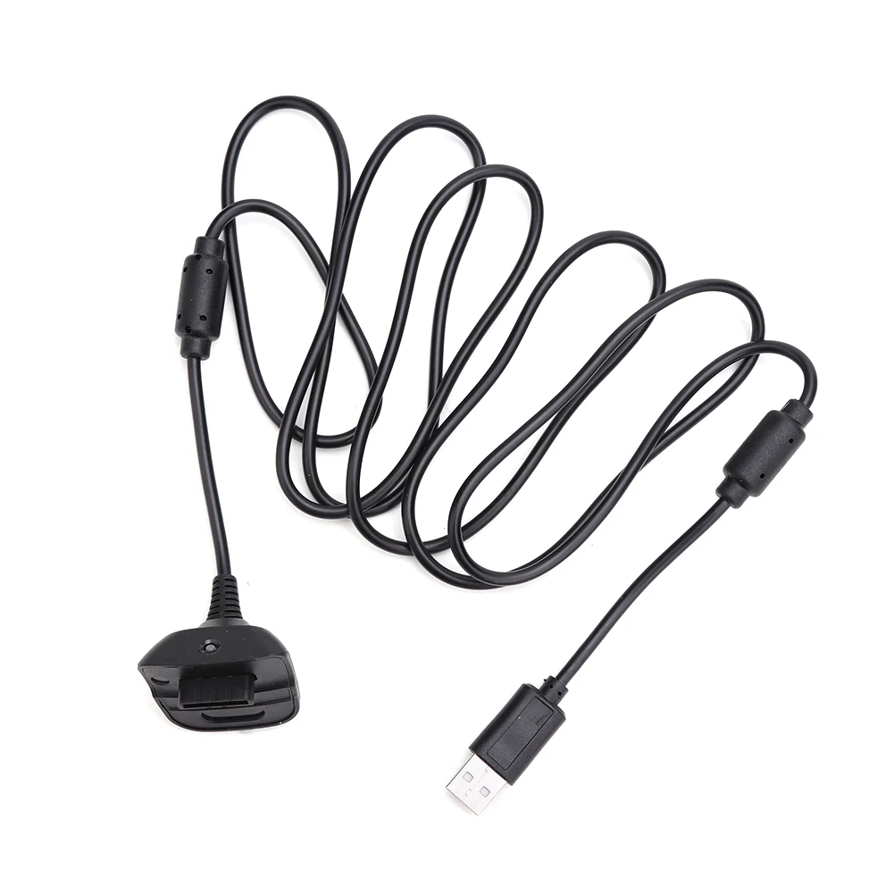 Xbox 360 게임패드용 1.8m/6피트 USB 충전 케이블 와이어 코드 교체용 충전기