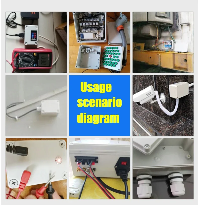 Raculety Project Box IP65 Waterproof Junction Box ABS Plastic Electrical Boxes DIY Electronic Project Case Power Enclosure 2.5\"x2.3\"x1.3