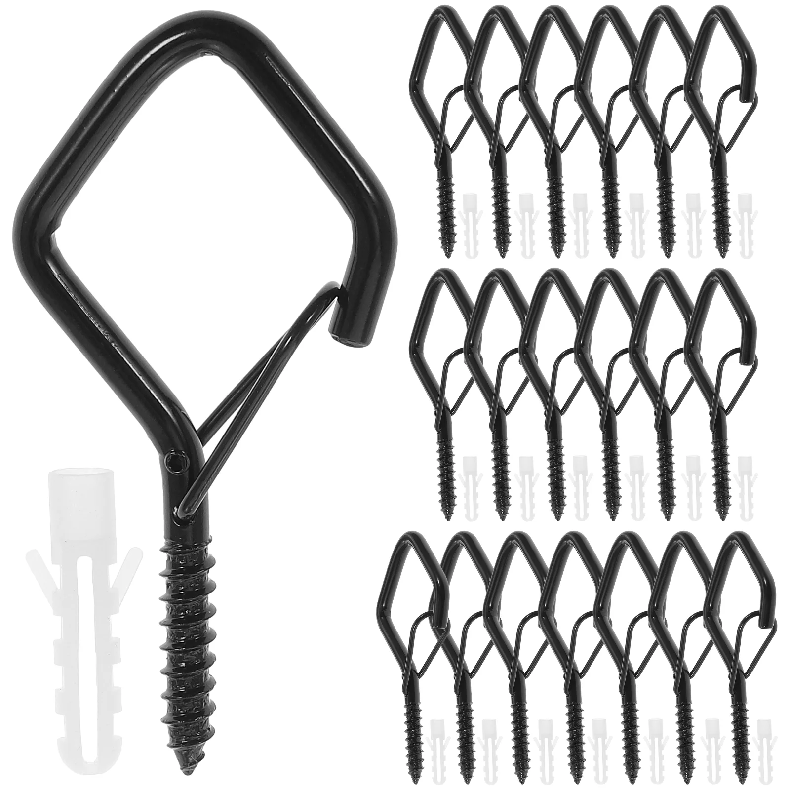 

20 Pcs Hook Hanging Hooks Hangers Q Type for Hanging Heavy Duty Light Eye Screw Christmas Bolt Outdoor