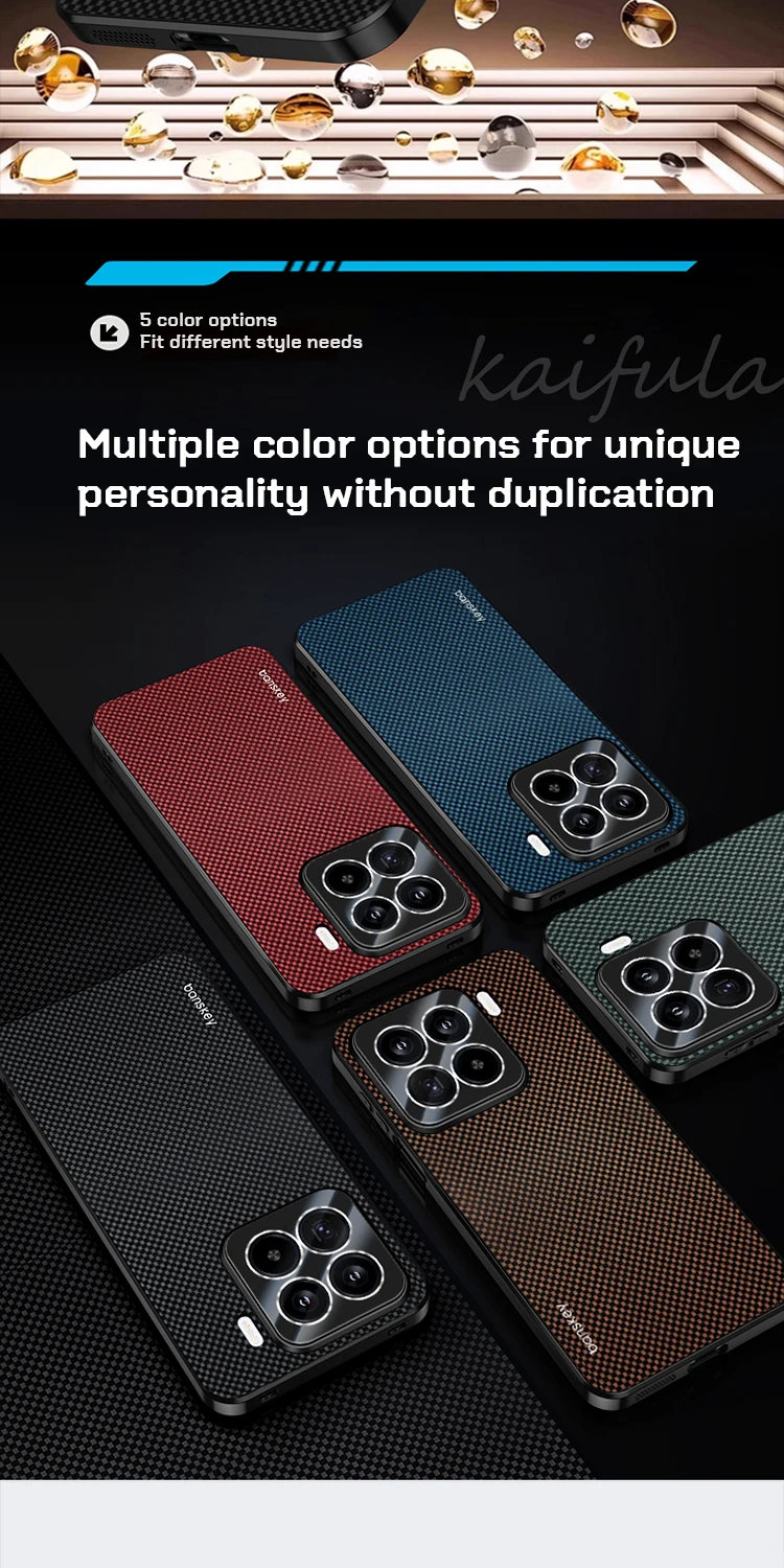 Carbon Fiber Kevlar Pattern Phone Case Image 8