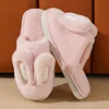 Women Cotton Slippers 2024 Winter Plush Cute Rabbit Comfortable Anti Slip Home Indoor Floor Warm Cartoon Slippers Chanclas Mujer 4