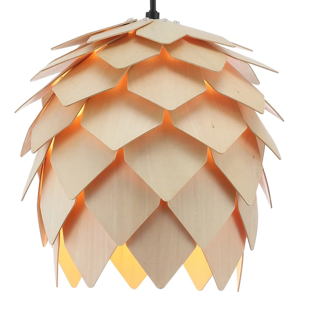 Подвесной шаблон Pinecone для лампы лазерная резка векторные файлы раскладки модель