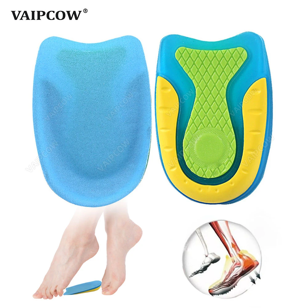 Silicone Gel Heel Pad Foot Pain Relief U Shape Heel Cushion Inserts For