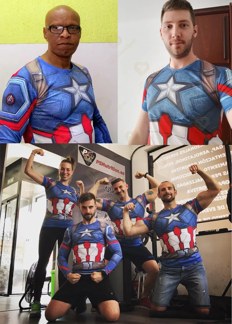 3d printed super heroes compression cosplay suits