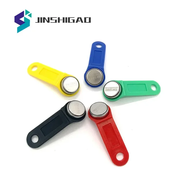 100pcs/lot RW1990 iButton Rewritable RFID Tag Touch Memory Key Compatible DS1990 Copy Card Sauna Key Clone Duplicate 1