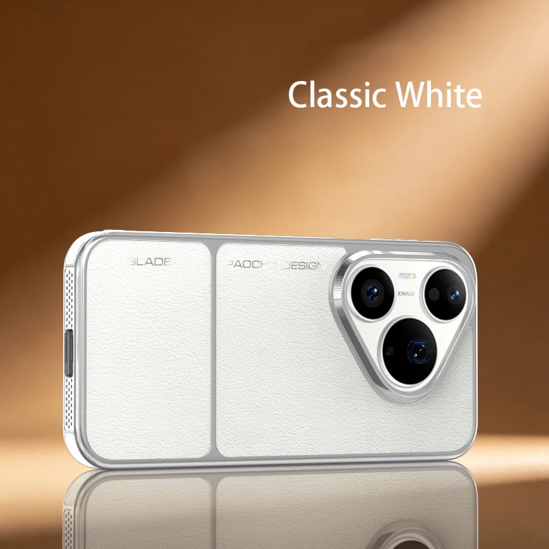 Sleek Delicate Leather Case with Built-in Magnet and Comfortable Grip