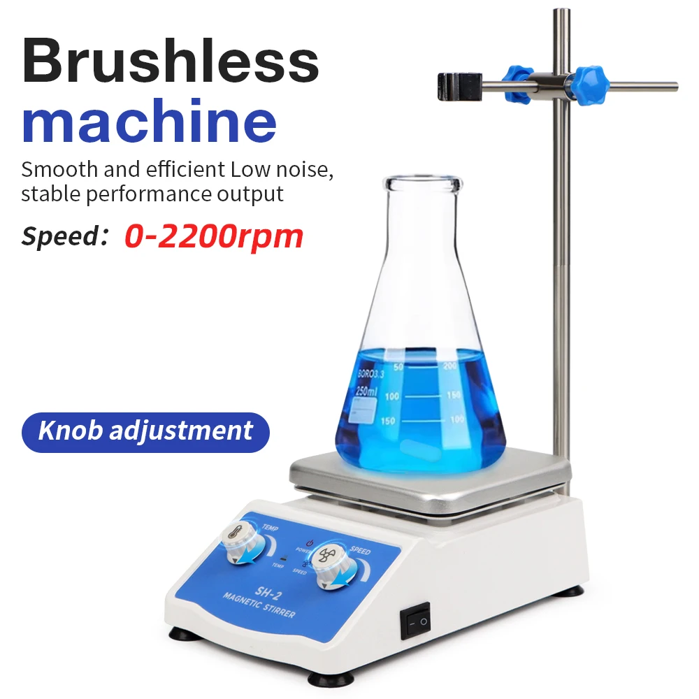 Vortex Mixer 1L Heating Magnetic Stirrer Hot Plate Stir Bar Shaker 0-1600rpm EU Plug magnetic stirrer vortex mixer