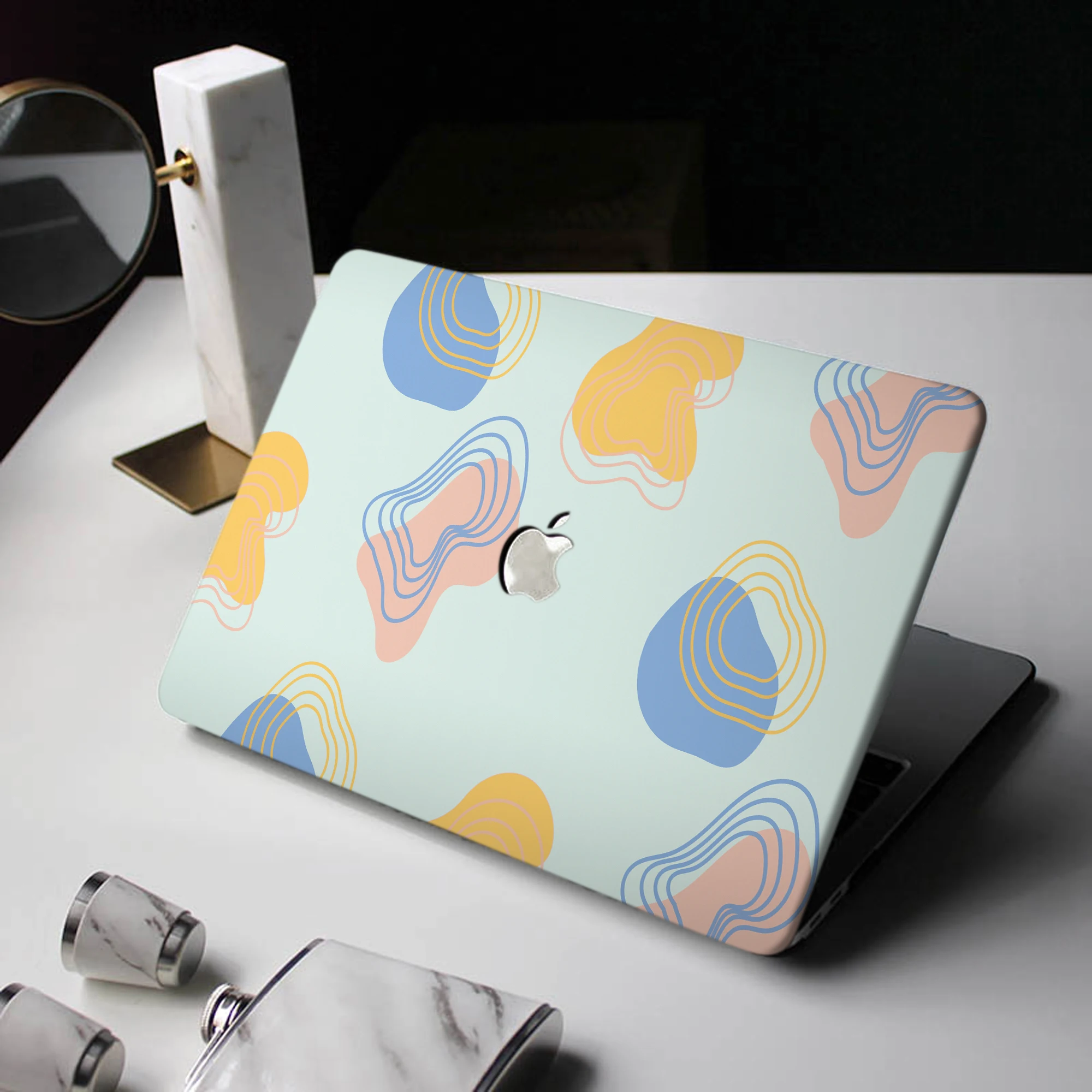 Capa Abstrata Colorida para Laptop para Macbook Air 13 m2 A2681 A2337 A2179 A2338 Chip m1 Pro A2289 Mac Book A1466 Versão Mais Recente 2023 - Imagem 3