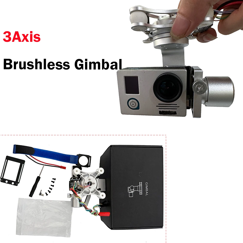 

3 Axis Aluminum Alloy Gimbal Lightweight Brushless Gimbal W/ Motors Free Debug 3-4S For Gopro3 Gopro4 SJ4000 Camera DIY FPV