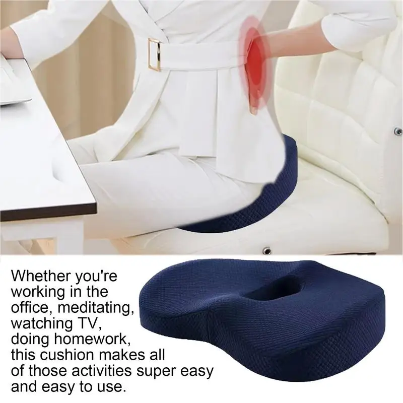 Premium Soft Hip Support Massage Pillow Orthopedic U-Shaped Cushion Chair  Car