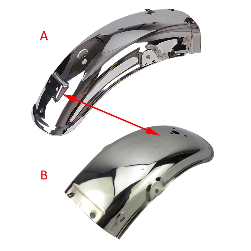 

Motorcycle Mudguard for Haojue Suzuki Lifan Dayun GN125 GN125H HJ125-8 GN150 Chrome Metal Front Rear Mud Guard Fender Cover