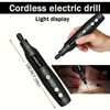 USB Cordless Rotary Tool Kit Woodworking Engraving Pen DIY For Jewelry Metal Glass Mini Wireless Drill 2