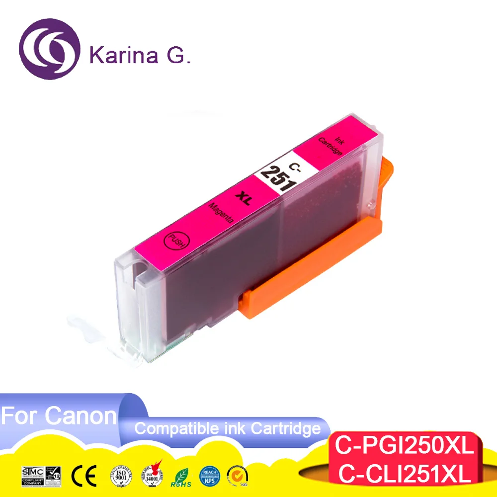 PGI250 PGI 250 250XL CLI 251 PGI-250 251XL CLI-251 PGI-250 Compatible Inkjet Ink